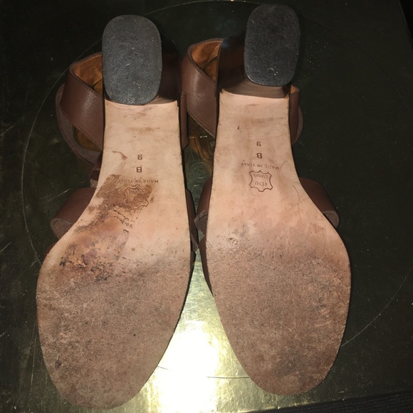 DKNY Woven Leather Sandals - Picture 7 of 8